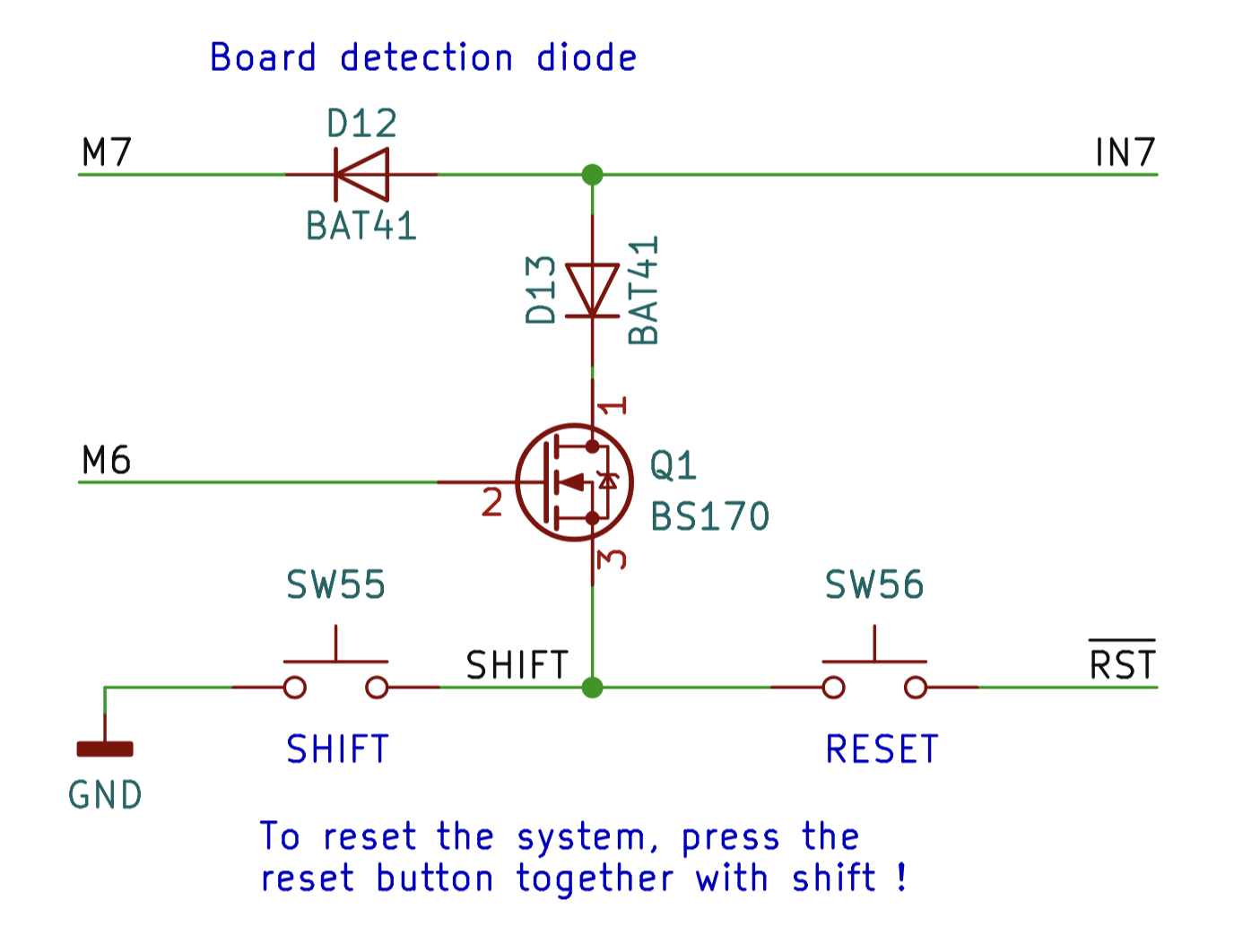 Forth Deck Shift/Reset schematic. Copyright Dennis Kuschel, used under Creative Commons Attribution-ShareAlike 4.0 International License.