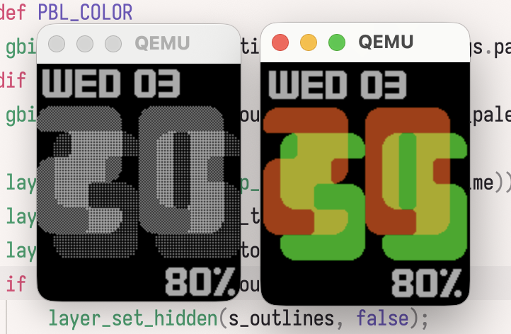 Shine Through running on both platforms