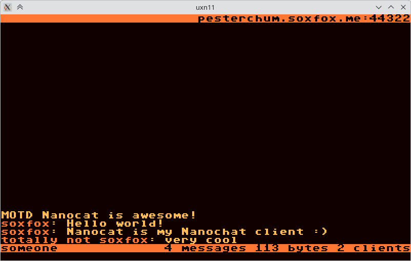 d_m, who created Nanochat, wrote Electrum in Uxntal.